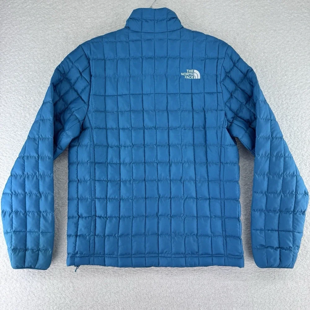 The North Face Thermoball Insulated Puffer Jacket Mens Small Digital Steel Blue